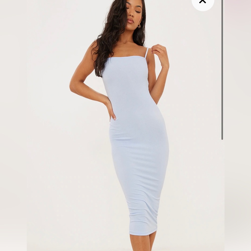Baby Blue Midi Dress